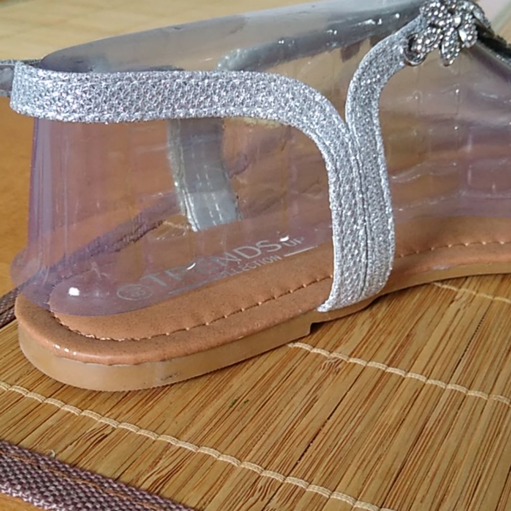 Sparkle Rhinestone Slingback Sandals - Picture 3 of 8